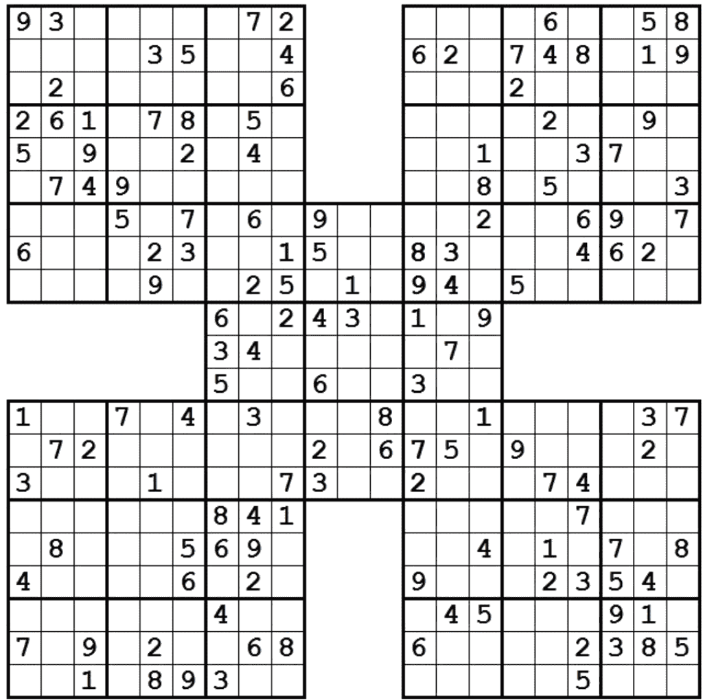 Samurai Sudoku