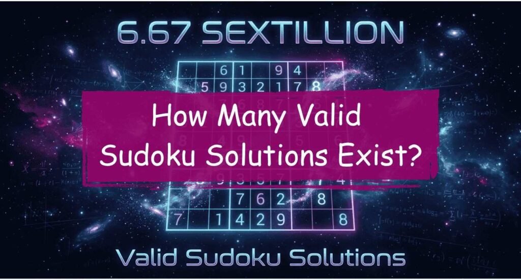 How Many Valid Sudoku Solutions Exist