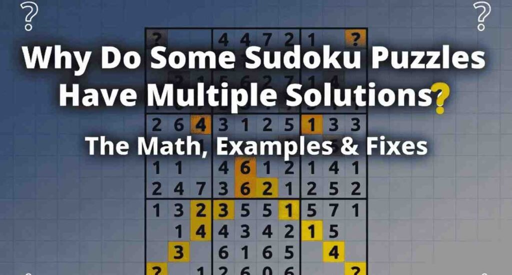 Why Some Sudoku Puzzles Have Multiple Solutions